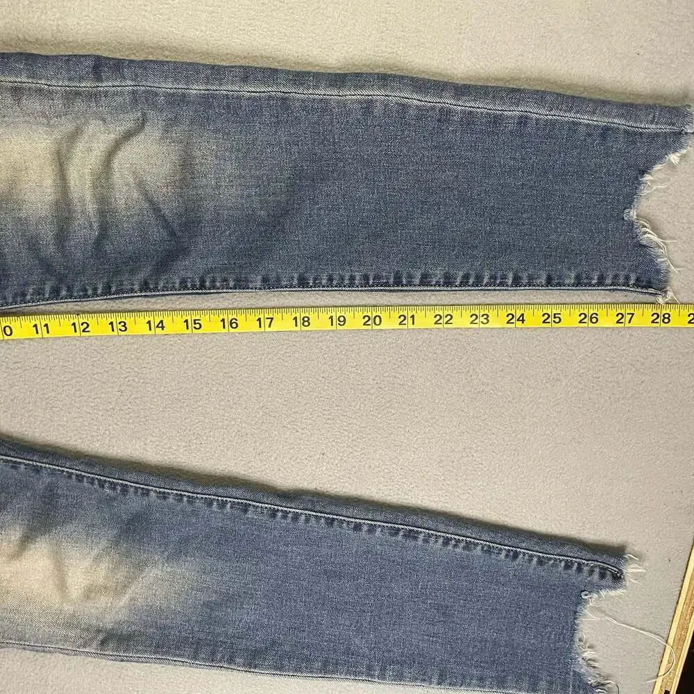 Lucky Brand Women's Distressed Mid-Rise blue Skinny Jeans Size 0/25